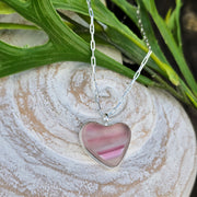 Pink Sky Sea Glass Necklace  302