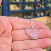 Pink Sky Sea Glass Necklace  302