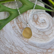 Lemon Sunset Sea Glass Necklace  309