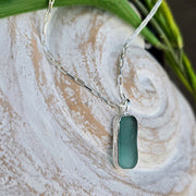 Aqua Splash Sea Glass Necklace  310