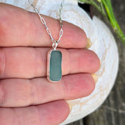 Aqua Splash Sea Glass Necklace  310