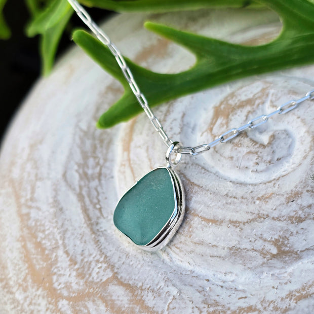 Cornish Gem Sea Glass Necklace  311