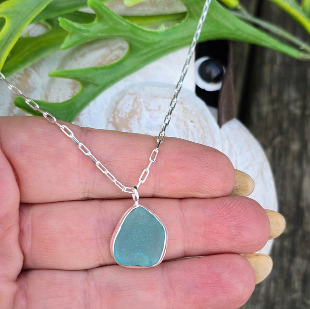 Cornish Gem Sea Glass Necklace  311