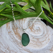 Teal Tide Sea Glass Necklace  313