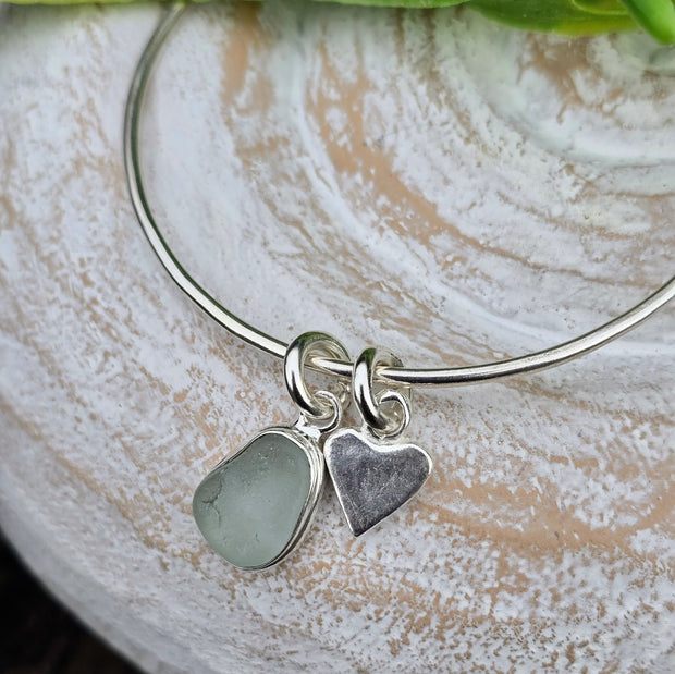 Tide Line Find Sea Glass Bangle   35