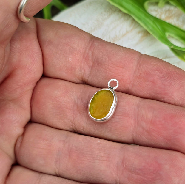 Sunrise Lagoon Sea Glass Bangle   77