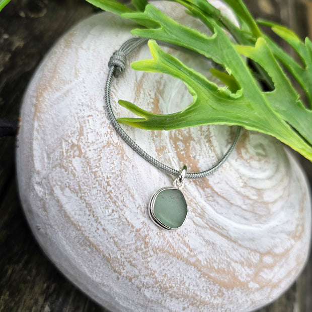 Penzance Treasure Sea Glass Cord Bracelet   9