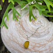 Sunshine Lagoon Sea Glass Long Link Bracelet  28