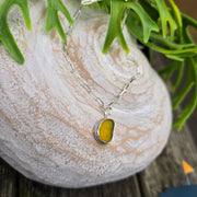 Sunshine Lagoon Sea Glass Long Link Bracelet  28