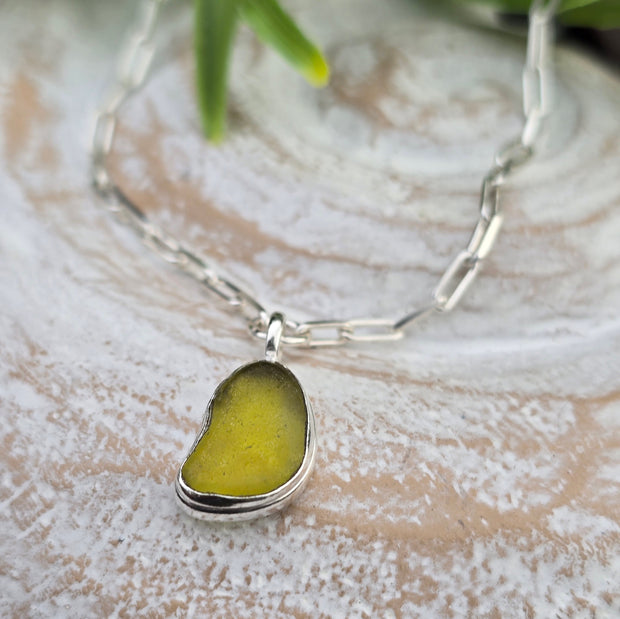 Reef Sea Glass long Link Bracelet    34