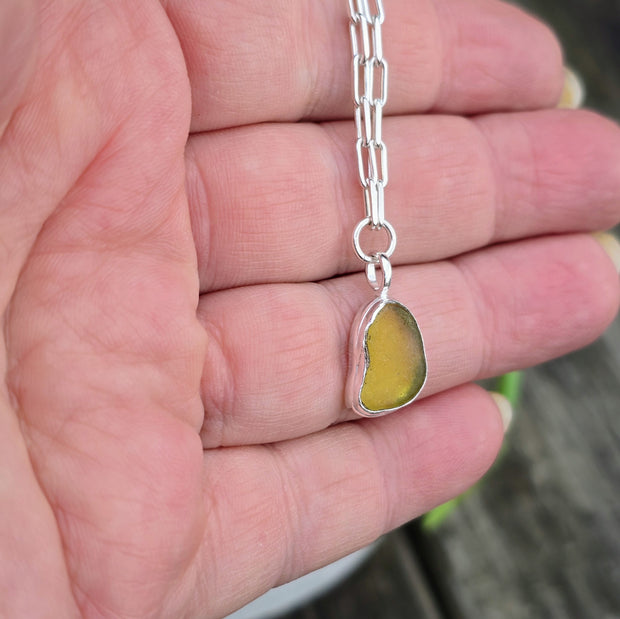 Reef Sea Glass long Link Bracelet    34