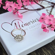 Ashes into Silver 'Sunflower' Ring