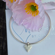 Ashes into Silver My Heart Bangle