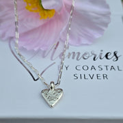 Ashes into Silver My Heart Long Link Necklace