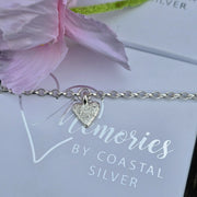 Ashes into Silver My Heart Belcher Bracelet