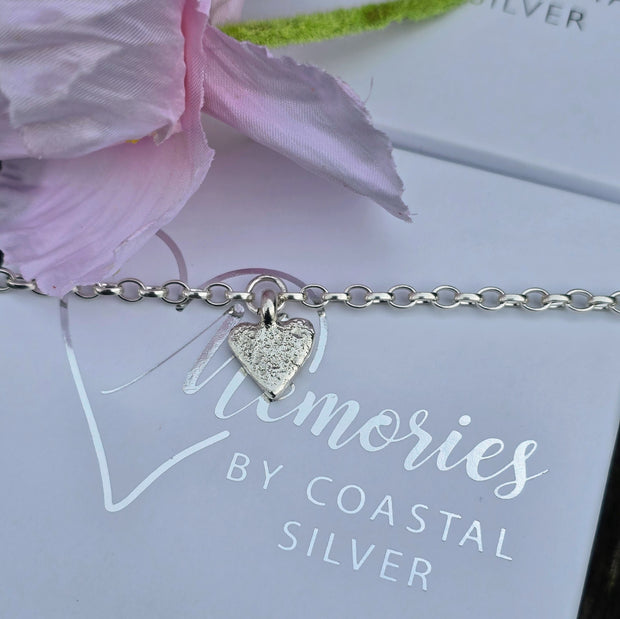 Ashes into Silver My Heart Belcher Bracelet