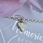 Ashes into Silver My Heart Belcher Bracelet