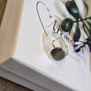 Ashes into Silver Disc Ring Flat Band Style