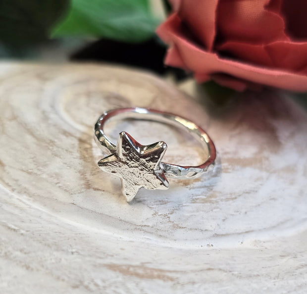 Ashes into Silver My Star Memory Ring