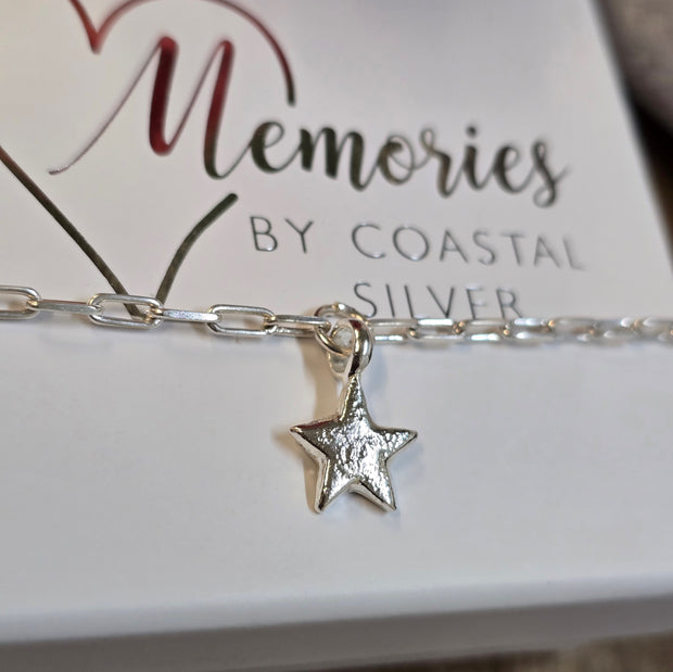 Ashes into Silver My Star Long Link Bracelet