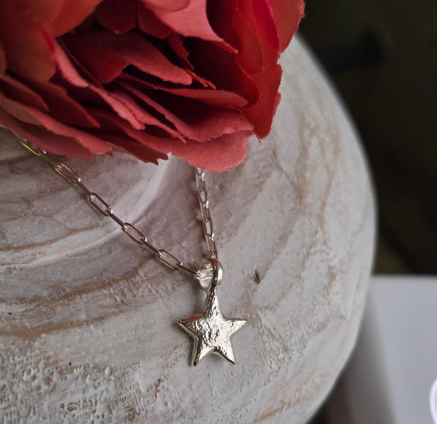 Ashes into Silver My Star Memory Long Link Necklace