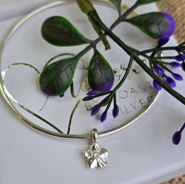 Ashes Into Silver Forget Me Not Bangle