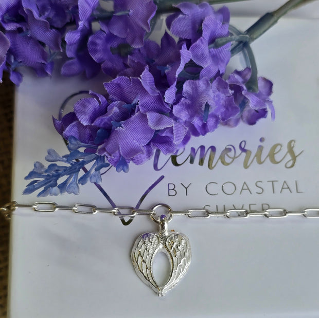 Ashes into Silver With The Angels Long Link Bracelet