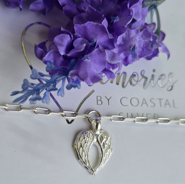 Ashes into Silver With The Angels Long Link Bracelet