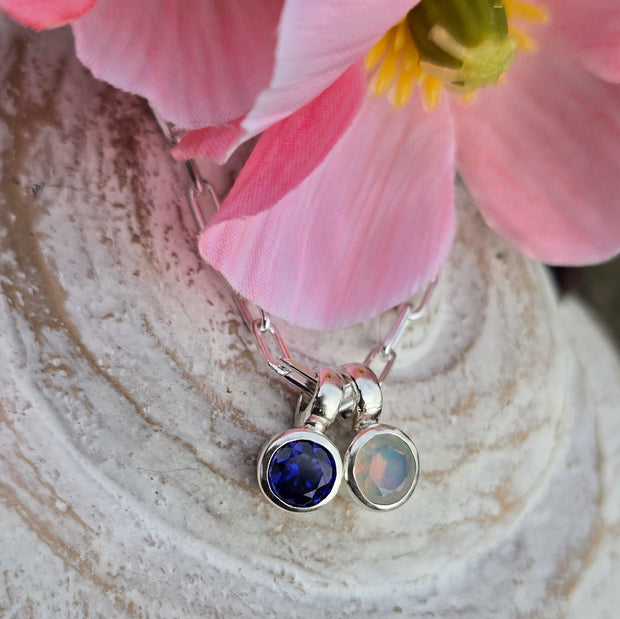 Swarovski Crystal 'Love You Always Ashe Long Link Fine Necklace