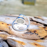 White Waves Sea Glass Ring (78)