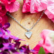 Ashes into Silver 'My Heart' Belcher Necklace