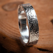 Ashes into Silver Chunky Memory Ring