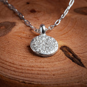 Ashes into Silver 'Disc' Long Link Necklace