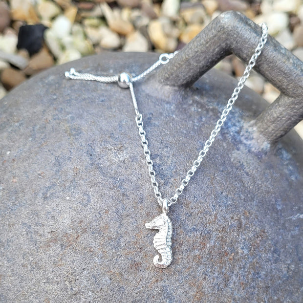 Baby Seahorse Slider Bracelet