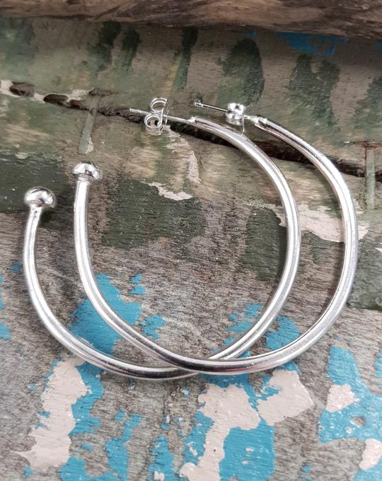 Shooting Star Hoop Earrings