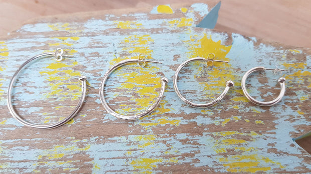 Shooting Star Hoop Earrings