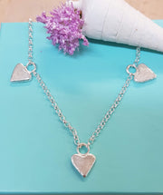 Three Forever Heart Necklace