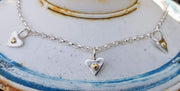 A Drop of Gold 3 Forever Hearts Necklace