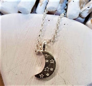 Stamped Moon Belcher Bracelet