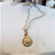 9ct Gold Small Sunflower Necklace