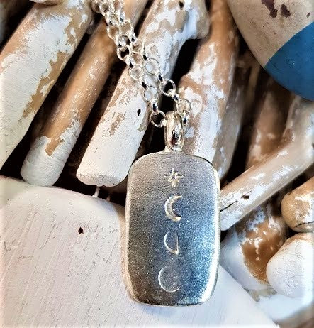 Stamped Dog Tag Necklace
