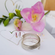 Ashes into Silver Wrap Around Ring