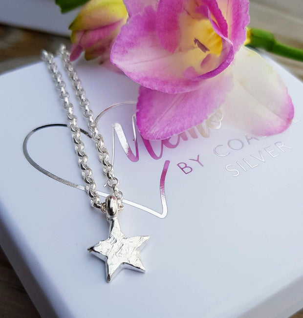 My Star Ashes into Silver Memory Necklace