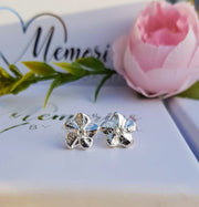 Ashes into Silver Forget Me Knot Stud Earrings