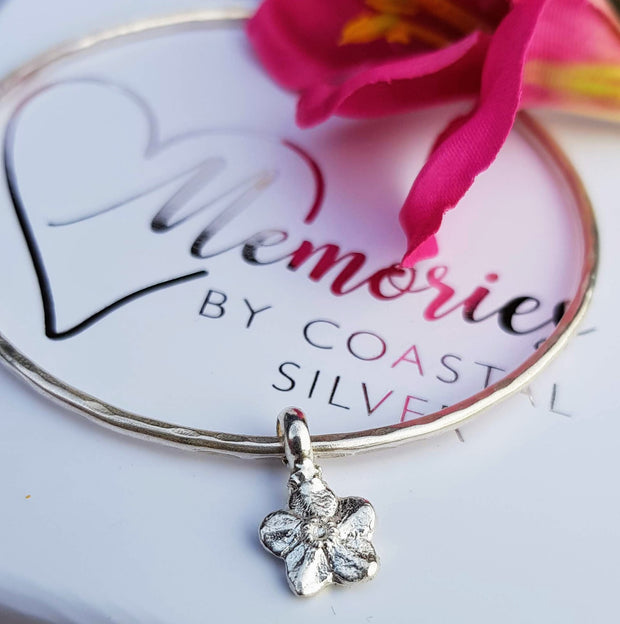 Ashes Into Silver Forget Me Knot Bangle