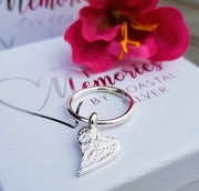 Together Forever Ashes into Silver Dangle Ring