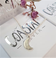 Engraved Moon Necklace