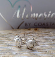 Ashes Into Silver Small Sunflower Studs