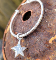 Shooting Star Hoop Earrings