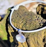 Cockleshell Cord Charm Bracelet, Choker Necklace or Anklet